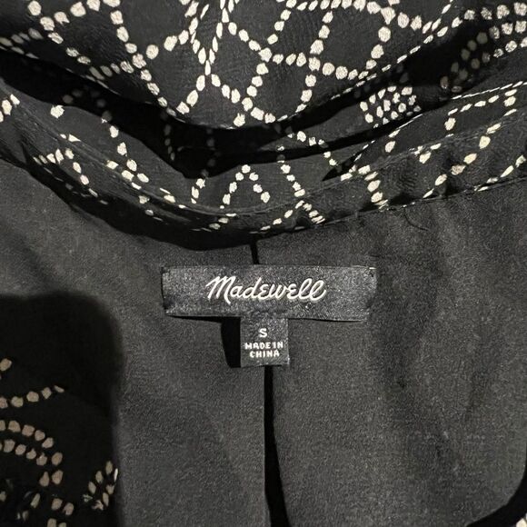 Madewell patterned long sleeve shift dress. Size small - Picture 3 of 9